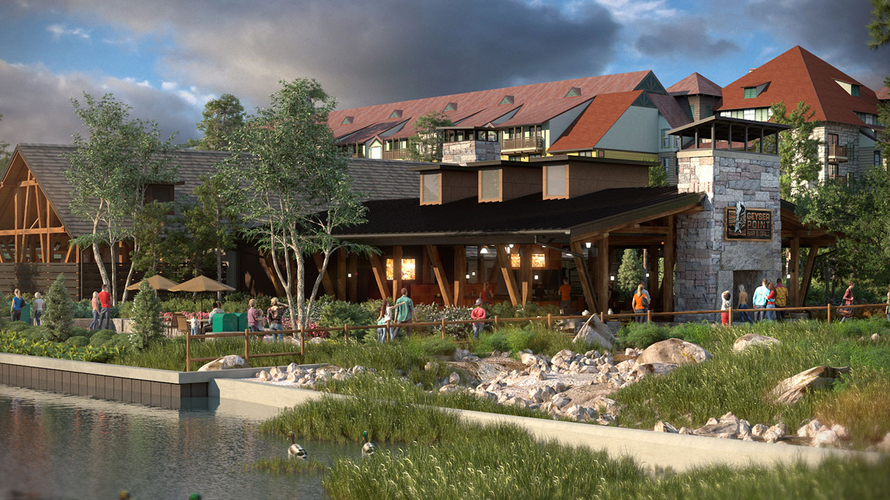 Artist rendering of updates at Wilderness Lodge